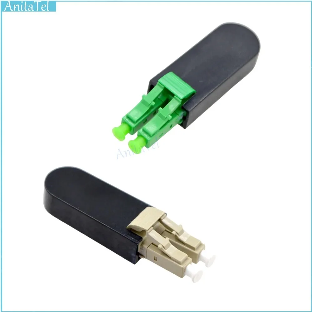 

1PCS LC Single Multimode OM3 Fiber Optic LOOPBACK Test Adapter Connector Coupler Flange