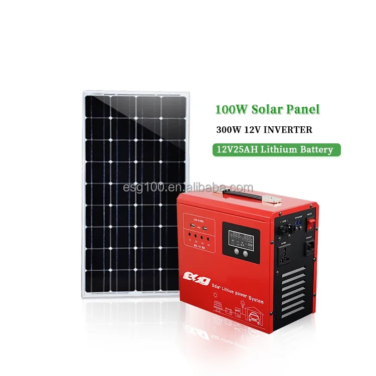 Europe solar inverter controller Lithium battery Storage 300W 600W  Solar Panel Kit System