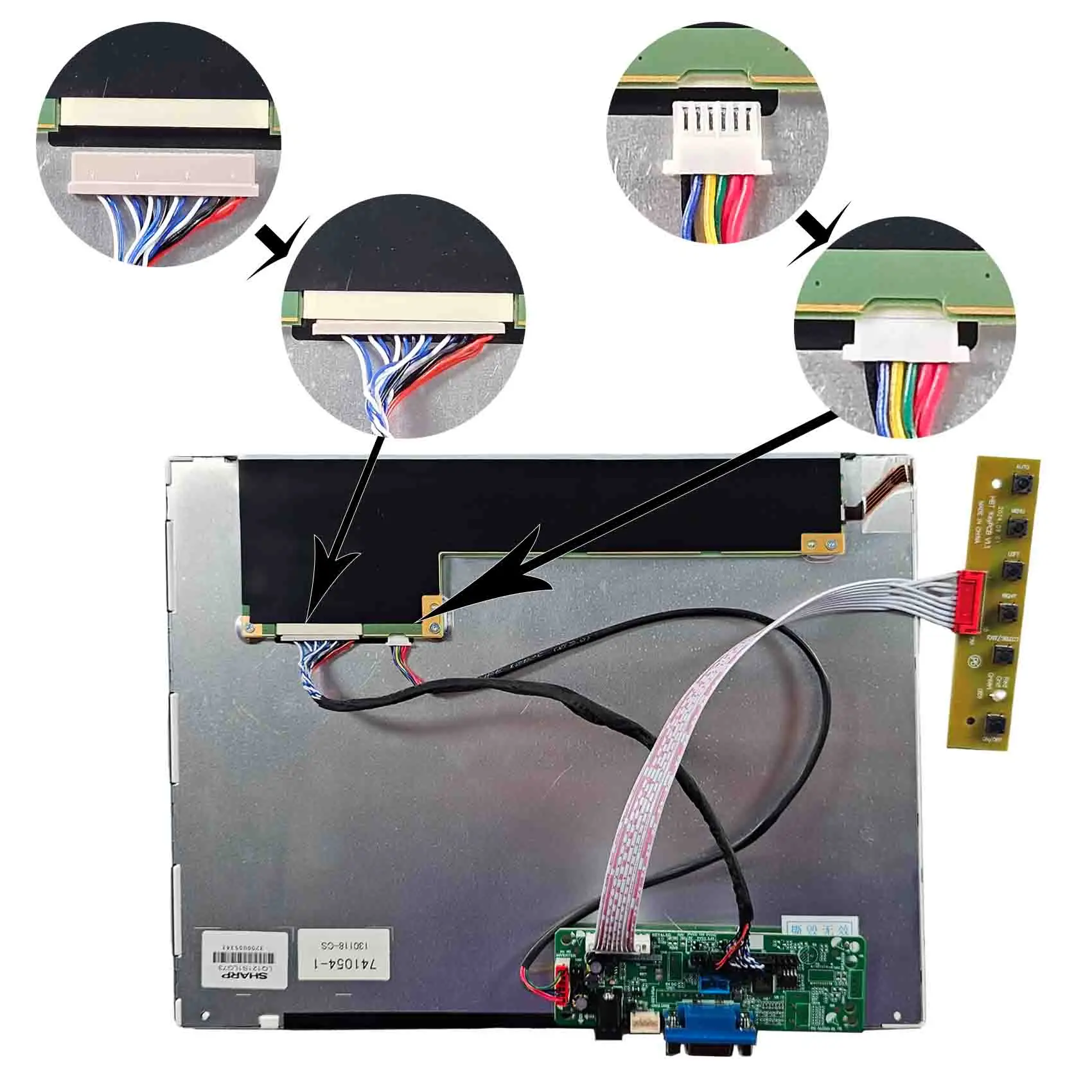 Lq121S1Lg73 12.1Inch 800X600 121 Lcd Screen One Bad Pixel Tft Lcd Monitor Lvds Lcd Modules With Vga Input Driver Board