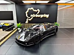 Almost Real AR 1/18 Zonda F 2005 Pagani Black Carbon Fiber # Openable High End Collectible Ornament Miniature