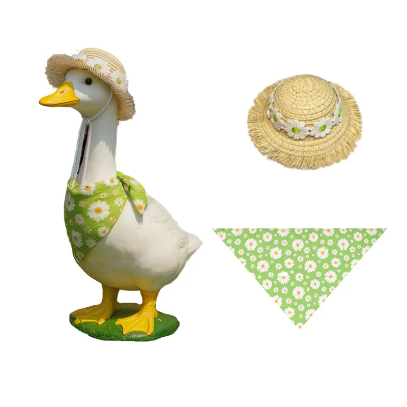 1 Set Dog Costume Rustic Porch Goose Design Adorable Pet Transformation Outfit Trending Photo Prop Pet Dress-Up Costume