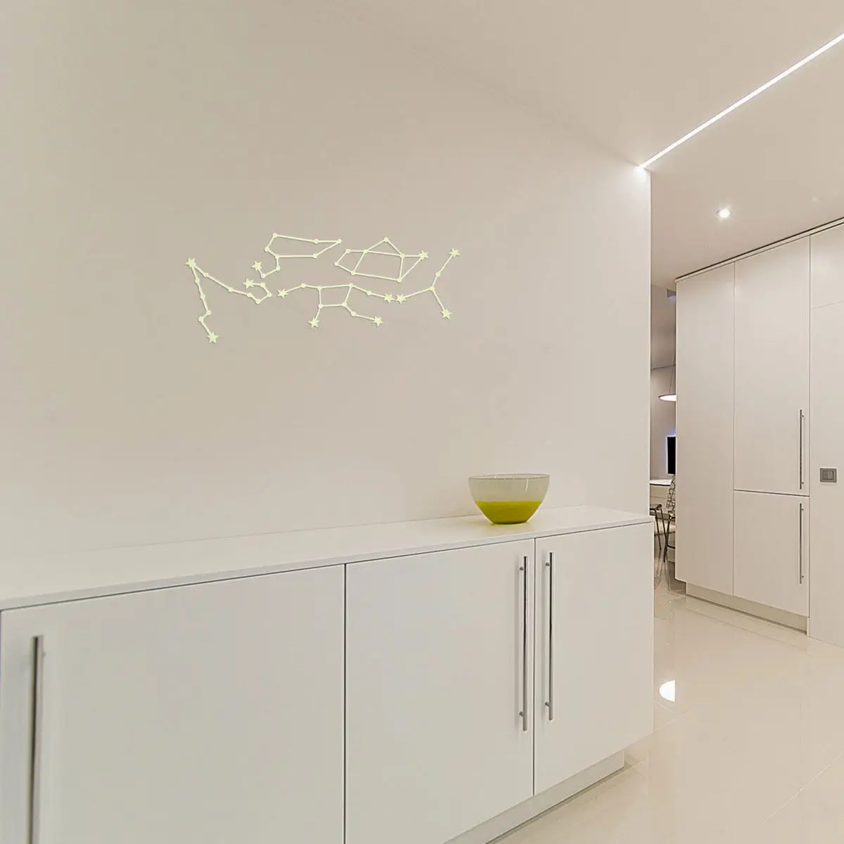 5Sets Luminous Star Wall Stickers Glow in Dark Constellation Theme Easy Stick Removable Wall Ceiling Door Decor Safe Eco