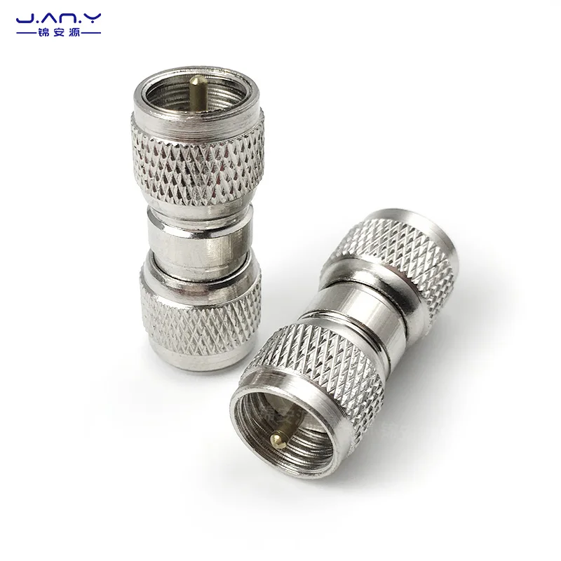 Pure copper Mini UHF male to male straight head RF high-frequency coaxial extension joint 8.3 small M male dual SL16