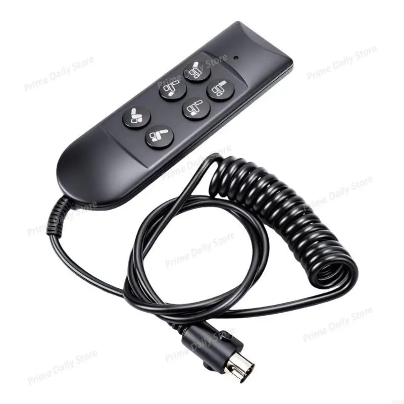 6‑Key Wired Hand Controller with Reset Function, Dual‑Motor Control Handset for Electric Nursing Bed Linear Actuator motor