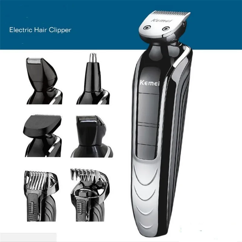 

Wet Dry Electric Beard Trimmer For All In One Grooming Shaver Kit Face Hair Clipper Mustache Nose Haircut Machine Male Razor