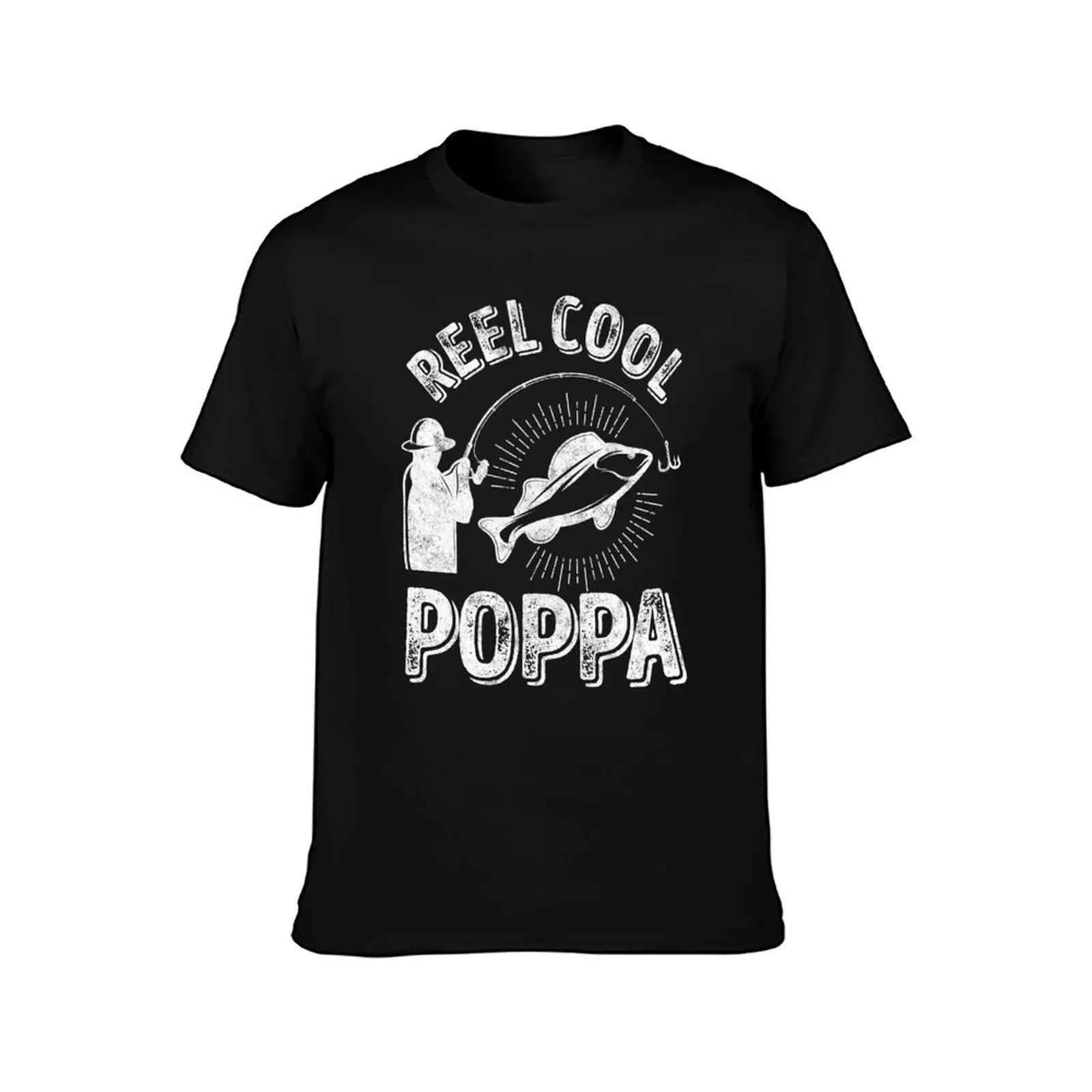 Reel Cool Poppa Shirt Fisherman Christmas Gift Father's Day T-Shirt man t shirt cotton high quality T-Shirt