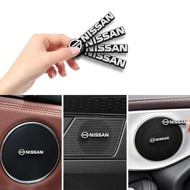 2/4Pcs Harman Kardon Metal Speaker Emblem Audio Car 3D Sticker For Nissan Kia Chevrolet Volkswagen Cadillac Suzuki Subaru JEEP