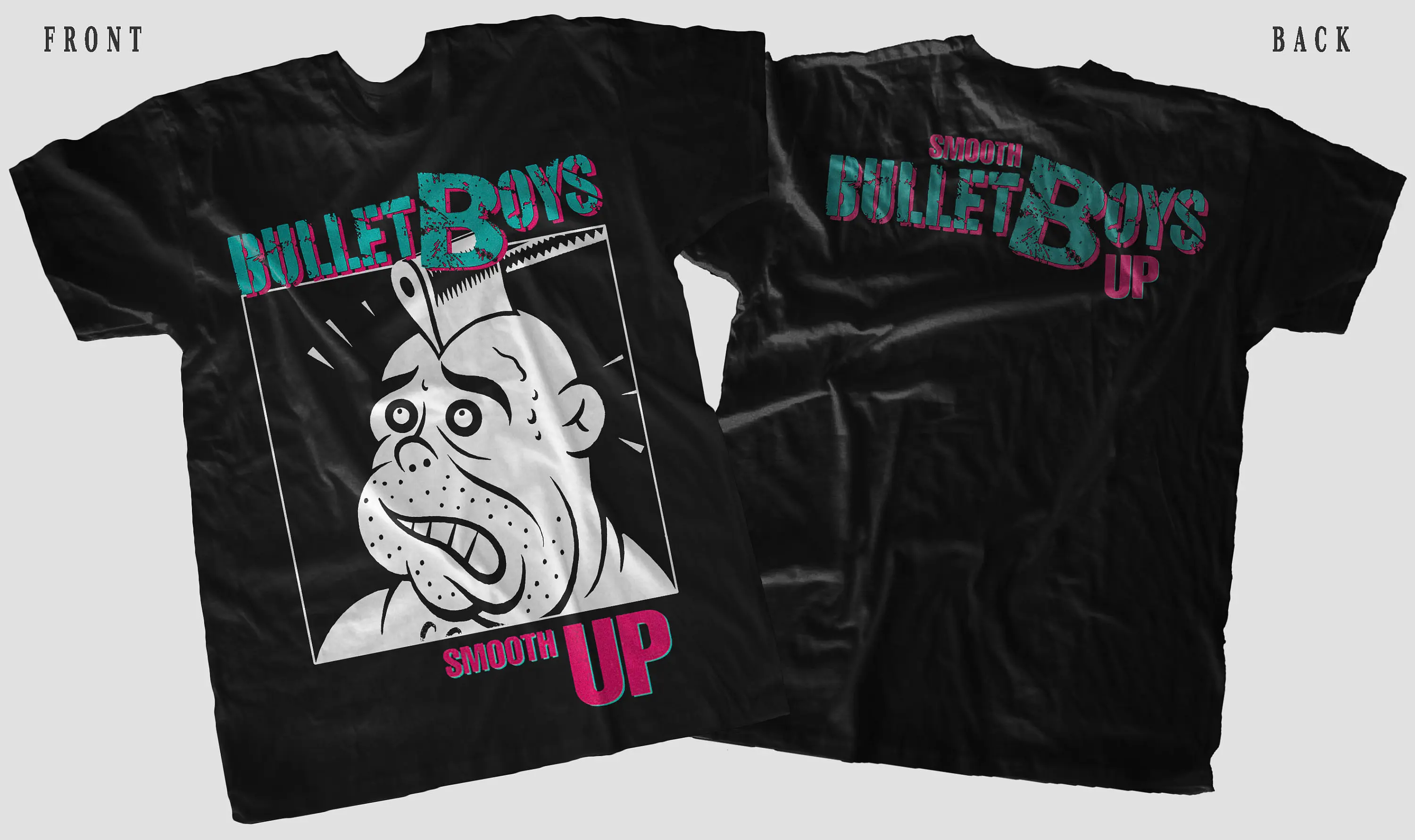 New D T G Printed T-shirt BULLET BOYS Smooth up Size