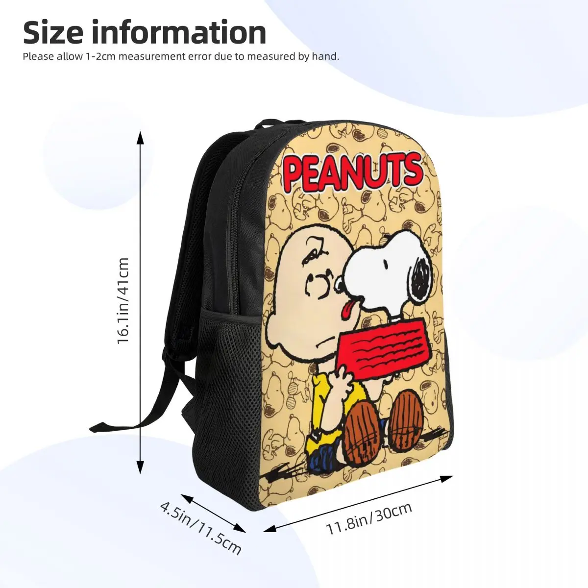 S-Snoopys Charlie Brown Рюкзаки для женщин и мужчин Модная сумка для книг для школы и колледжа Арахис Сумки