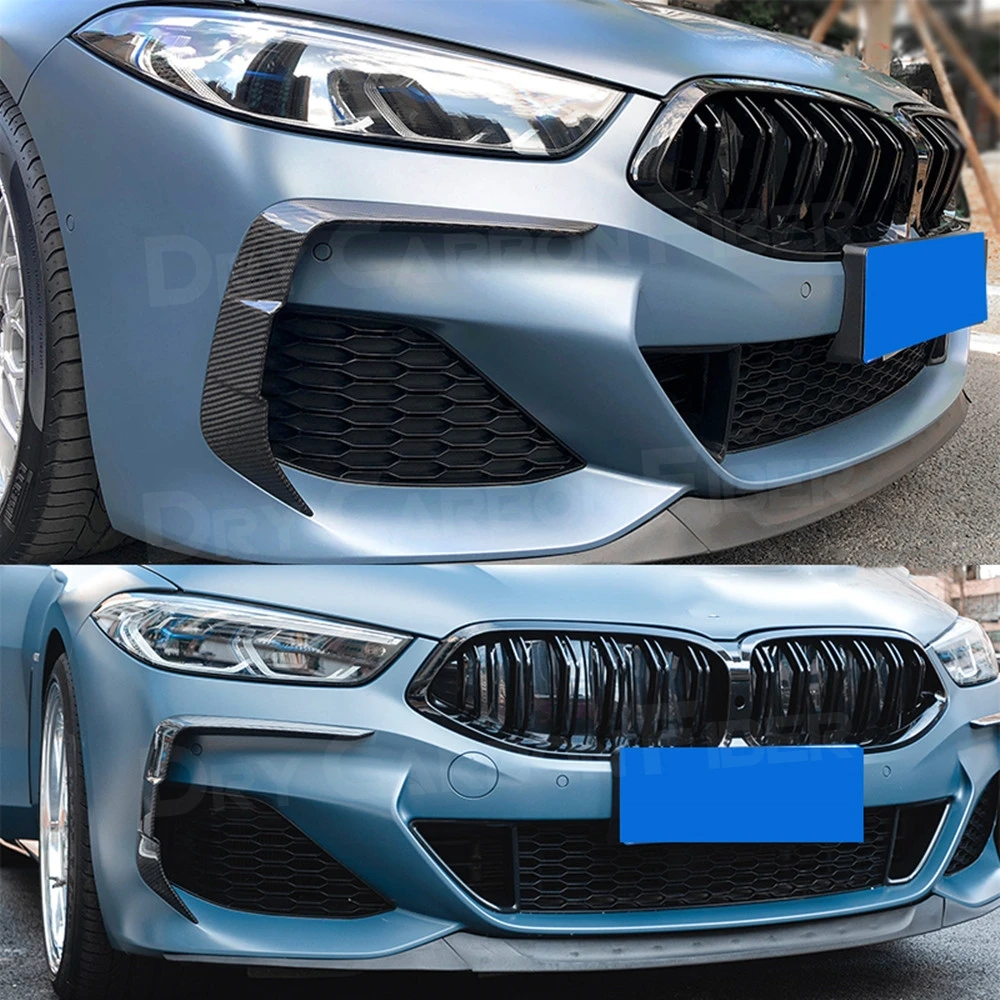 

JCYECF Carbon Fiber Front Bumper Fog Lamp Cover Trim for BMW 8 Series G14 G15 G16 M Sport 2018 - 2021 Air Vents Decoration