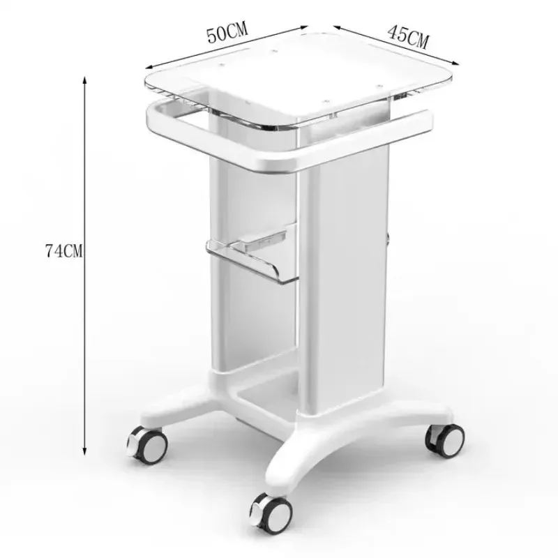 

2025Высококачественная мобильная тележка из АБС-пластика высокого качества для косметических машин Прочная универсальная мебель для салонов