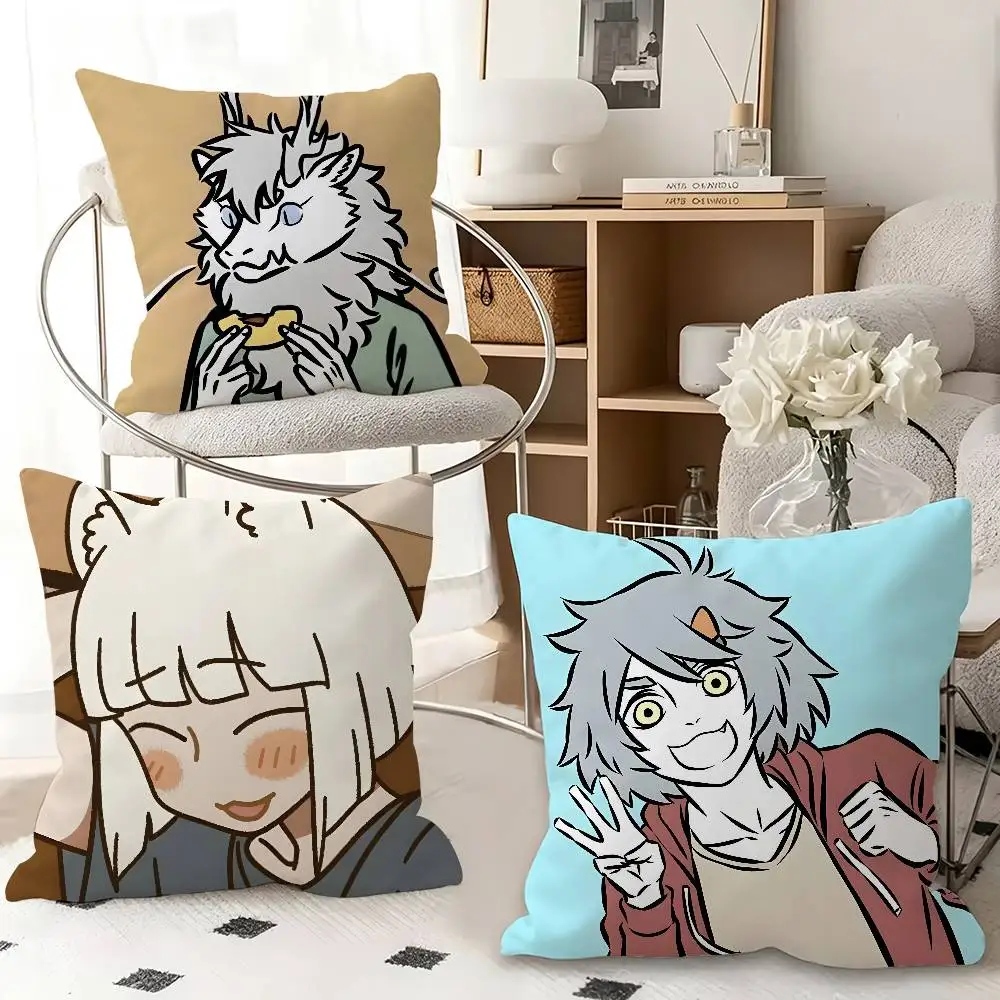 1pc Fei Ren Zai Pillow Case Fashion Square Pillowcase Bedroom Sofa Room Ins Decoration Leisure