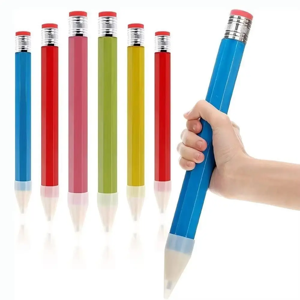 Creative Wooden Giant Pencil With Eraser 18/34/39CM Big Pencil Performance Prop Novelty Large Wood Pencil Student