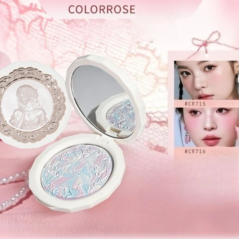 Colorrose Makeup Colored Honey Powder Cake Oil Control Set Concealer Light Soft Scorching  Lasting Locking Beauty Makeup