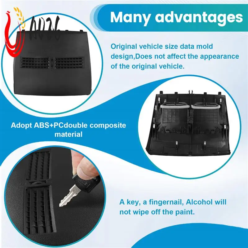

A026-Car Instrument Panel For Nissan Tiida C11 2005-2011 Front Dashboard Middle Air Conditioner Vent Outlet Grille