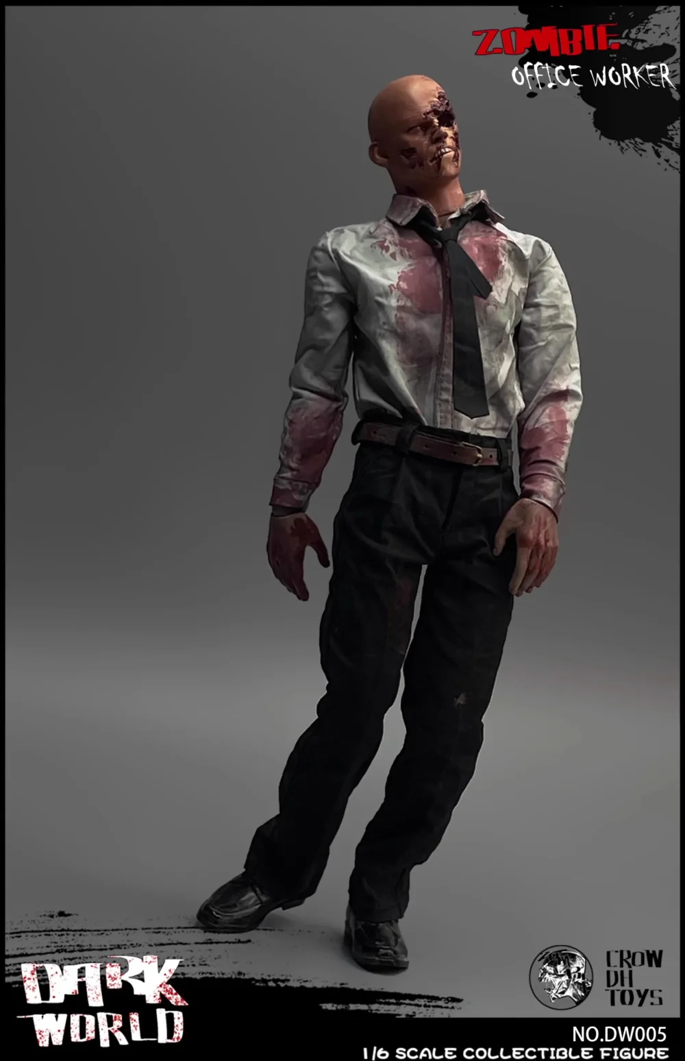 3ATOYS 1/6ème Dark World Zombie The Walking Dead série ensemble complet figurine mobile poupée cadeau pour les Fans à collectionner environ 12"