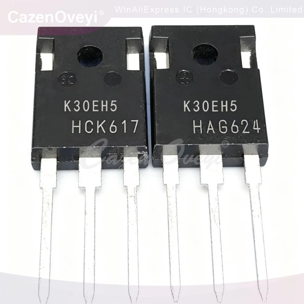 5PCS K30EH5 K30EH5A 30A 650V 2SK2907 60V 100A JNG25T120HFU1 1200V 25A IGF25T120CR 1200V 25A BTS7960B WMJ25N65EM 650V 25A