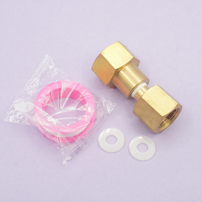 CGA-320 to CGA-580 CO2 Bottom to Argon Nitrogen Regulator Flowmeter Thread Converter for Welding Gas Regulator Flow Meter