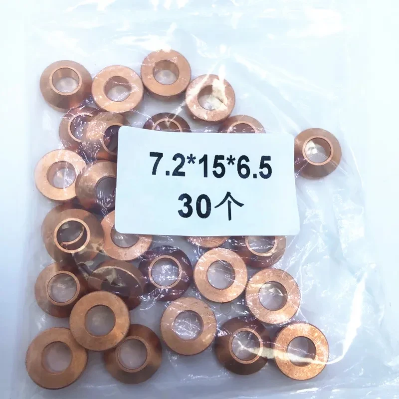 Diesel Common Rail Injector Nozzle Conical Copper Washer Gaksets 980792480 943776230 for Isuzu Excavator Digging Machine