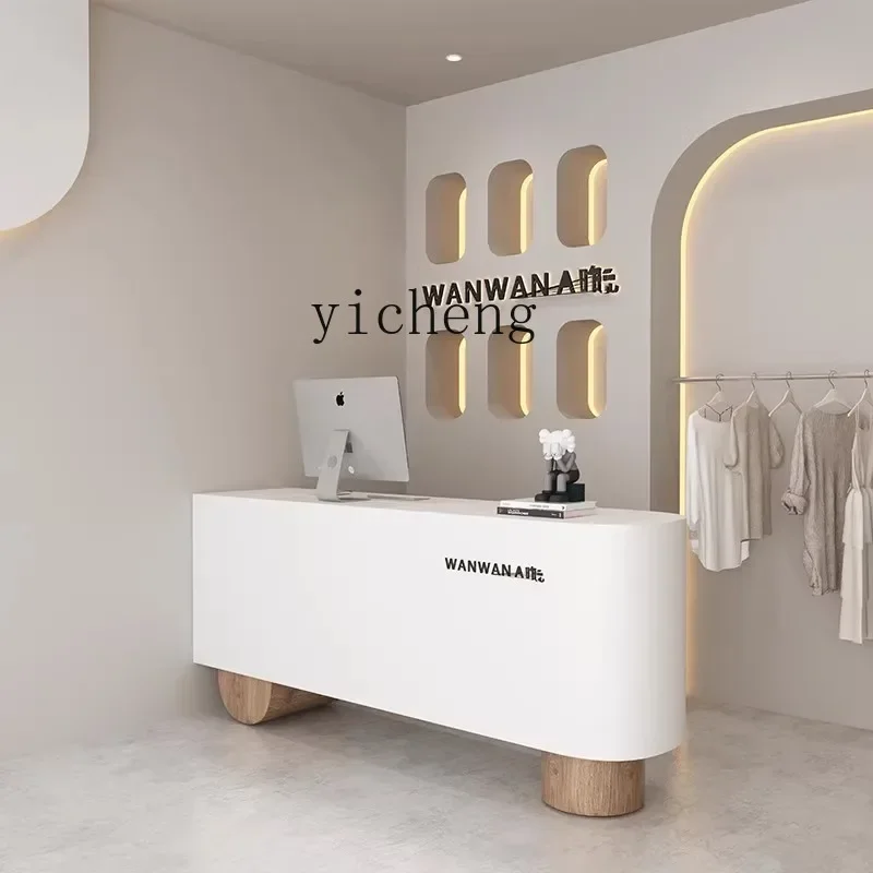YFY clothing store checkout page store small women's clothing curved paint bar beauty salon