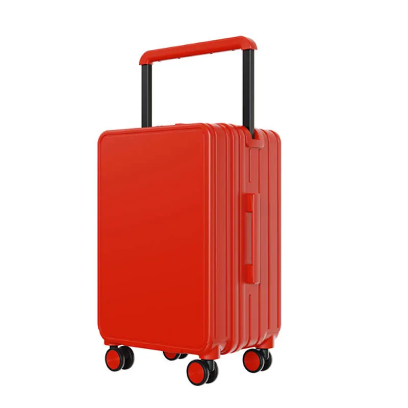 Large Capacity Wide Trolley Case Fashion Business Business Trip 20-Inch Boarding Bag Universal Wheel Mute Luggage USB Charging