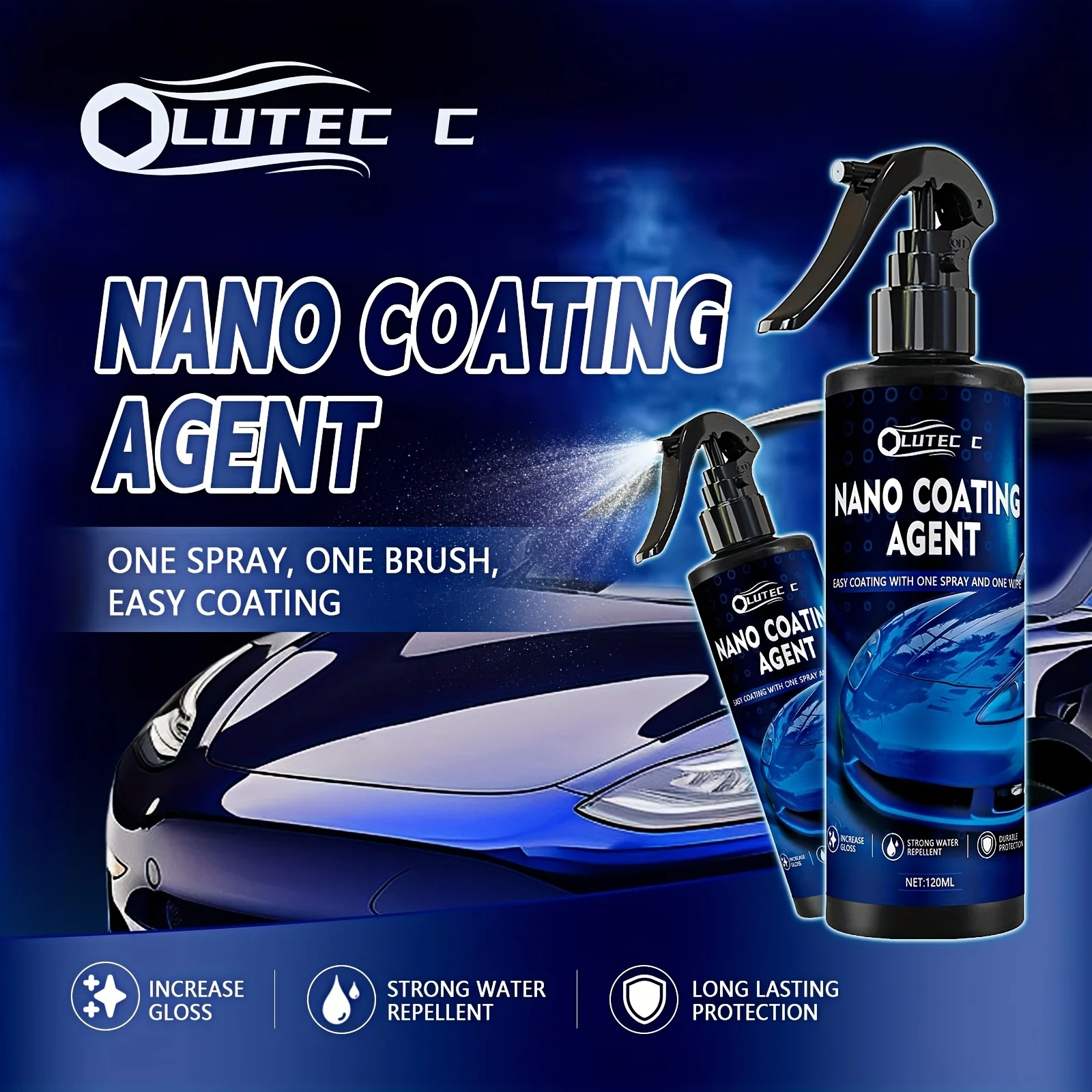 

120 мл нано-покрывающее средство для автомобилей, спрей для быстрого ремонта царапин, полировка и детали автомобиля, нано-ремонтный герметик, стеклянное покрытие