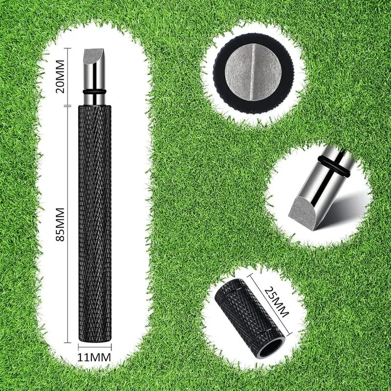 2 Pcs Golf Club Groove Sharpener 4.33 Inch Groove Sharpener Regrooving Tool Cleaner for Wedges Irons Golf Balls