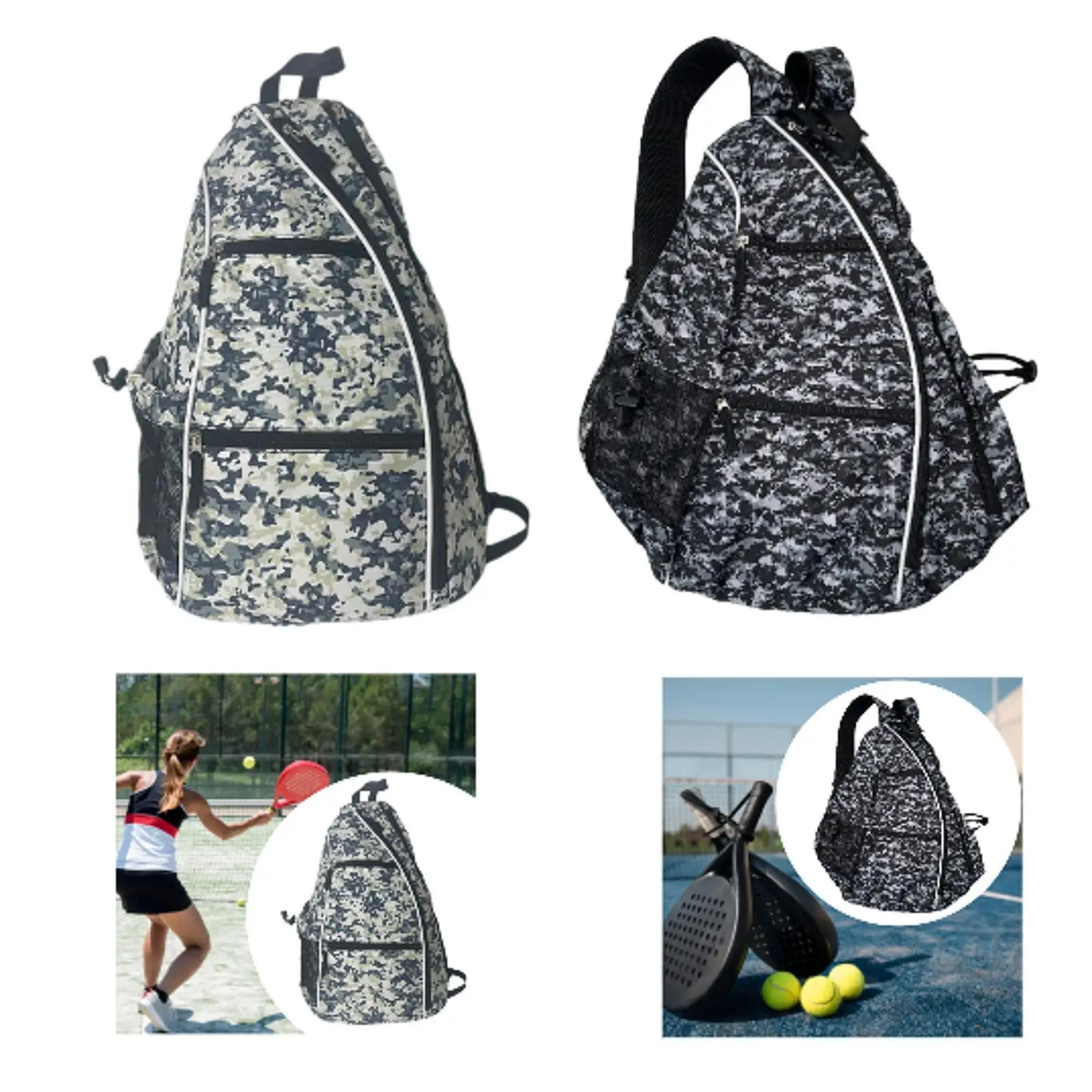 Pickleball Backpack Sports Backpack Travel Pouch Tennis Badminton Squash Rackets Portable Pickleball Bag for Women Men Gift