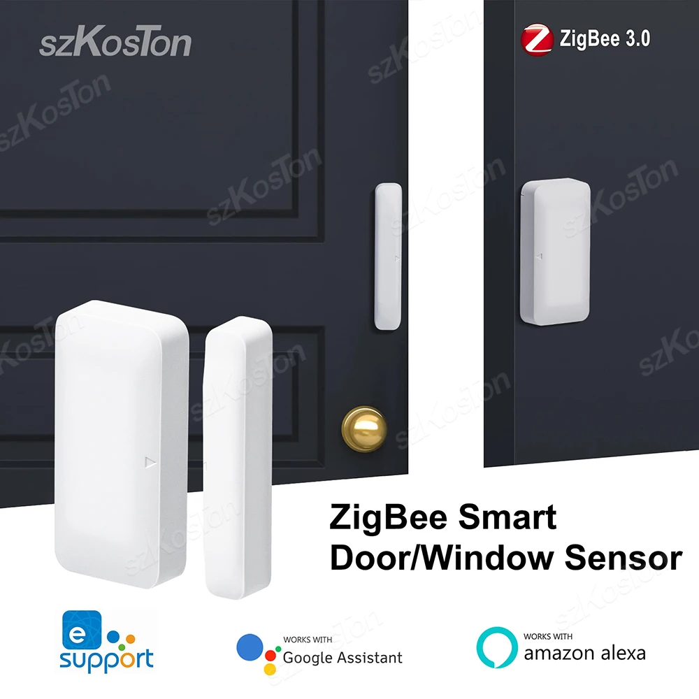 eWeLink APP Zigbee3.0 Door Window Sensor Smart Home Security Alarm Detector Support Zigbee 2mqtt Home Assistant Need Hub