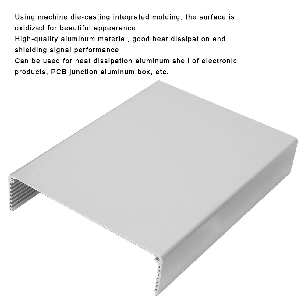 

Алюминиевый корпус для проектов, матовый серебристый, для печатных плат GPRS, 80x160x220 мм, электрический бокс