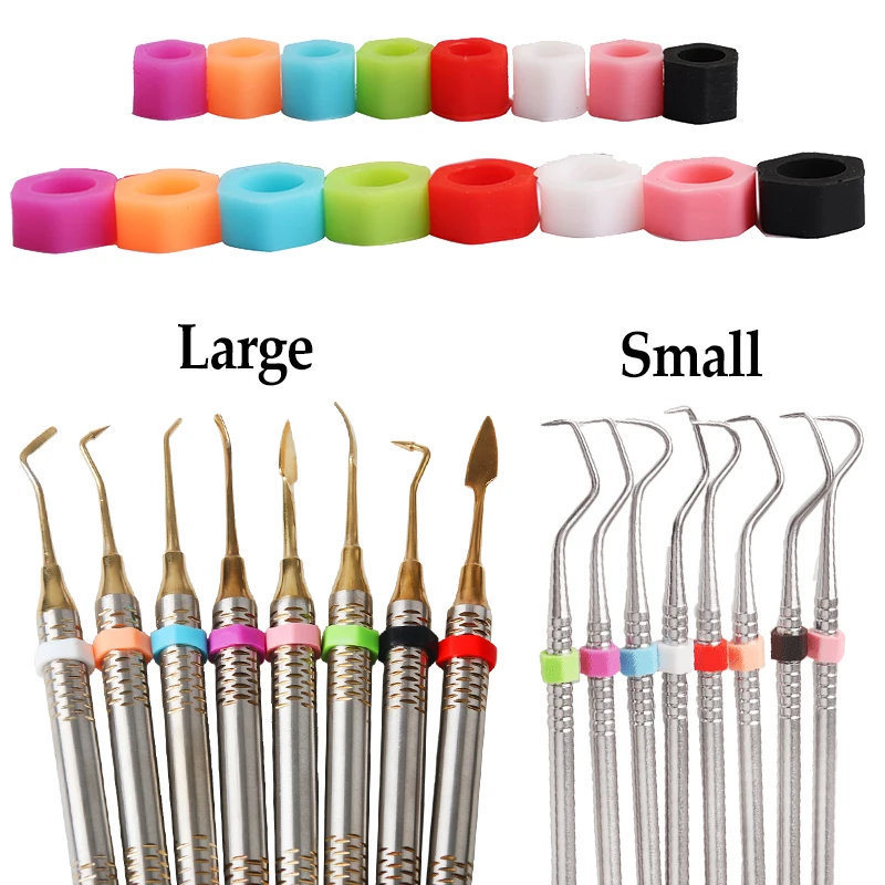 100Pcs/box Dental Color Silicone Code Ring Identification Circle Orthodontic Instrument Dentist Oral Care Material Autoclavable - view 2