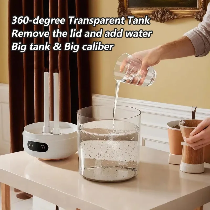 Fernbedienung Typ Dual Spray Luftbefeuchter Desktop Aroma Diffusor Schlafzimmer Remote Timer Umgebungs Licht Bildschirm Display Nebel Maker