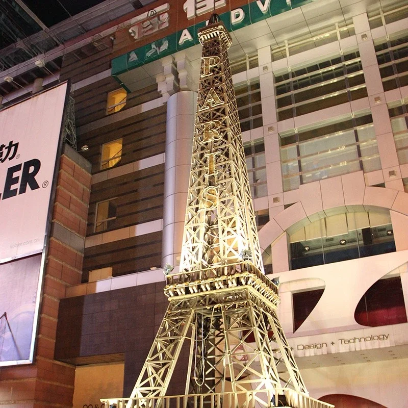 Star Industrial Business Meichen Eiffel Tower Sculpture Ornament Mall Atrium Exhibition Props Tower Metal Model