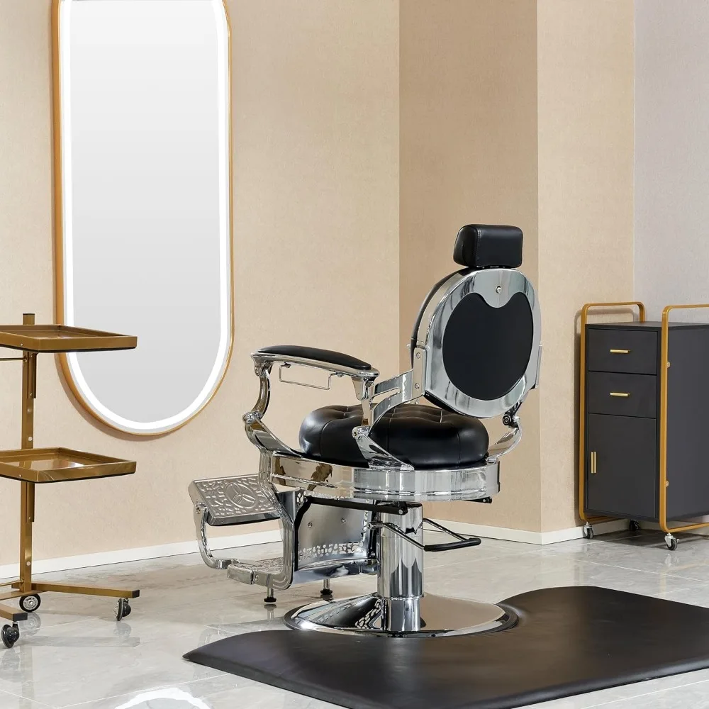 Chair Salon Chair Hair Stylist, Vintage Heavy Duty 700lbs Hair Styling Chairs for Barbershop Beauty Tattoo Massage