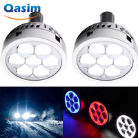 2pcs/set Car LED High Beam Far Shooting 3.0 inch Single Beam Projector Lens with Led Devil Eye for Headlight H7 H4 H7 etc 