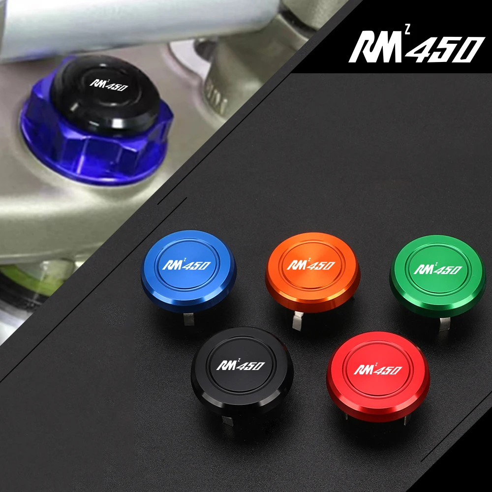 

Motorcycle Accessories Steering Stem Nut Cap Decoration Cover For SUZUKI RMZ450 RMZ 450 2005 2006 2007 2008 2009 2010 2011-2025
