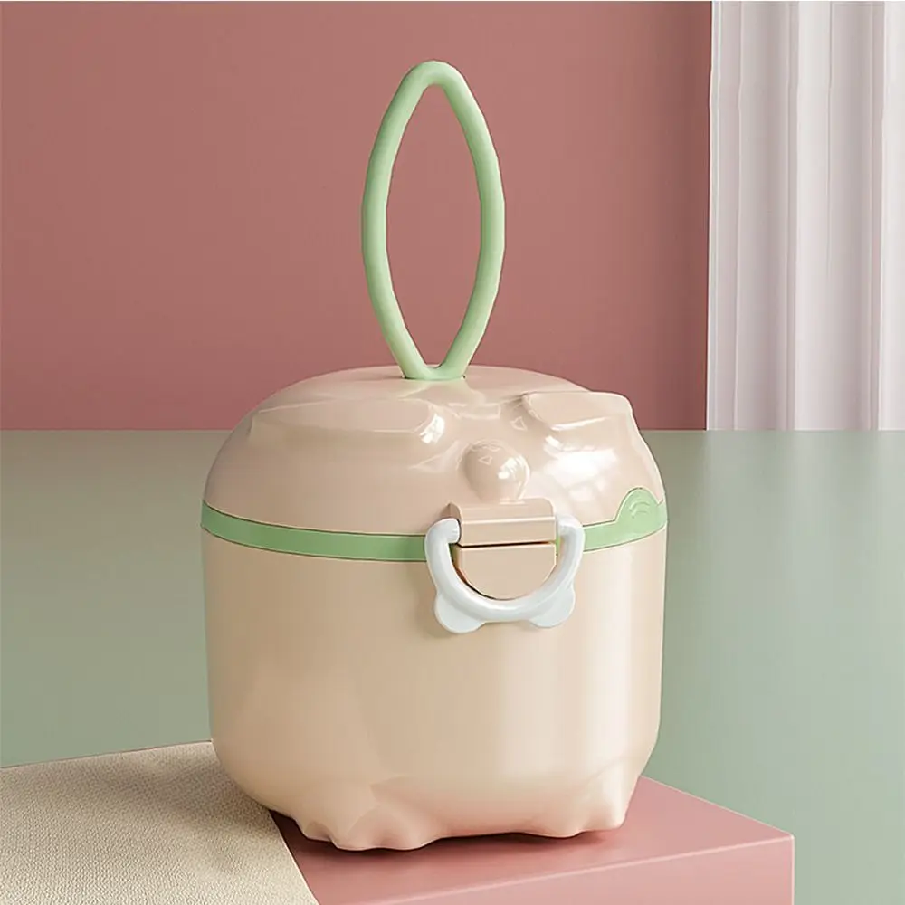 Feeding Lunch Box Cartoon With Milk Powder Spoon Food Storage Box Baby Milk Powder Box Toddle Snacks Container Essential Cereal