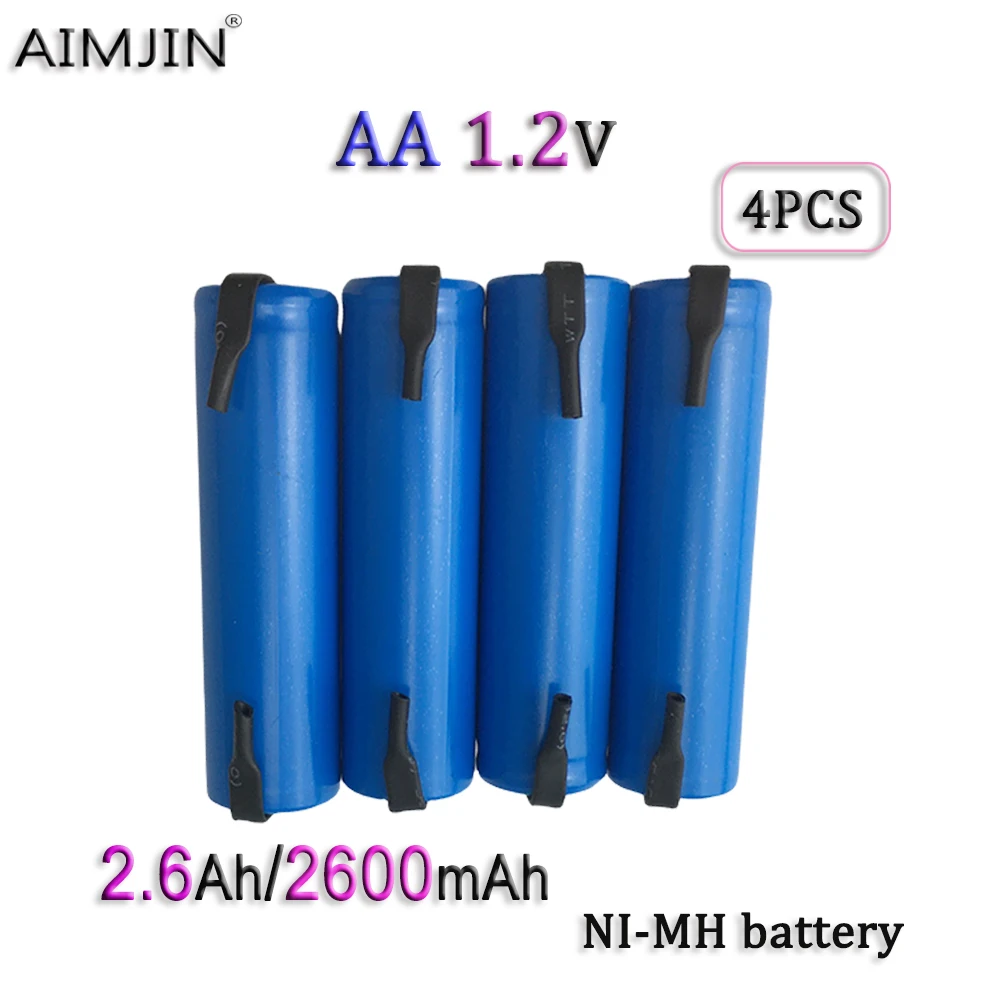 

AA 1.2V 2600mAh/2.6Ah NI-MH Rechargeable Battery Suitable For MP3 RC Toys LED Flashligh