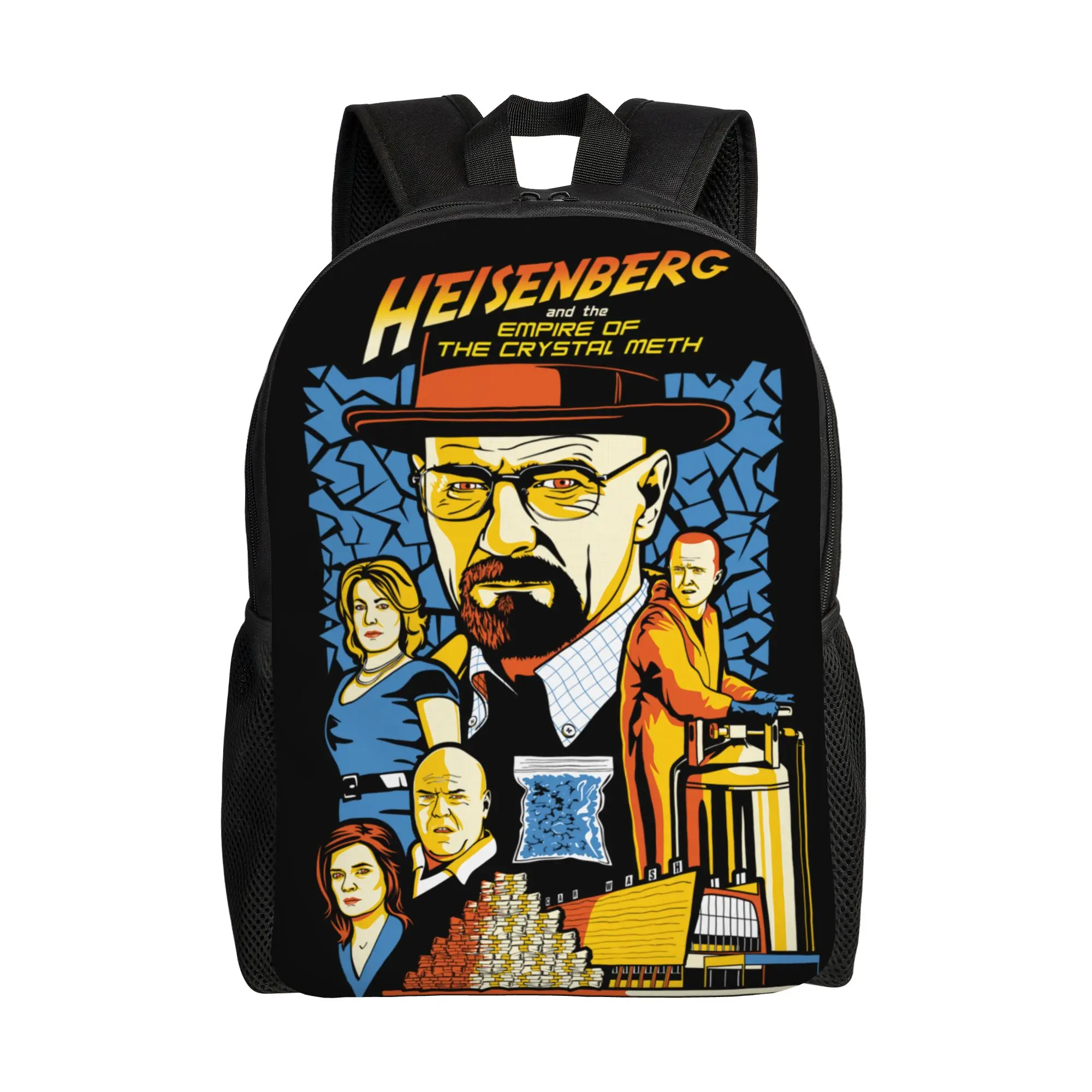 

Крутой рюкзак Breaking Bad в подарок для старшеклассников и студентов, рюкзак Heisenberg and the Empire of the Crystal Meth, сумка через плечо для ноутбука