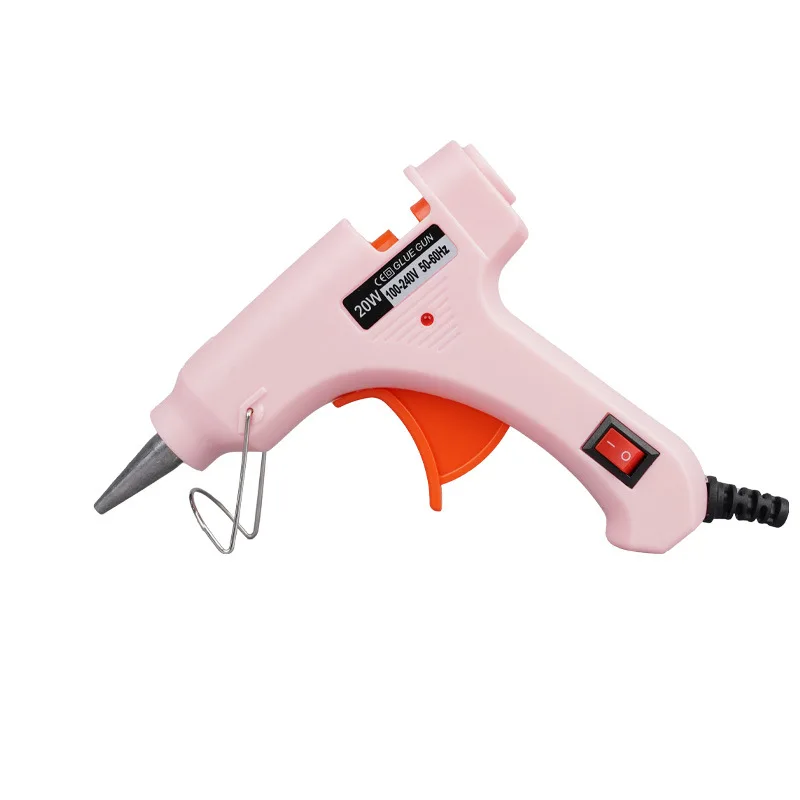 20W Mini Hot Melt Glue Gun 7mm Glue Stick US/EU Plug DIY Craft Repair Tool