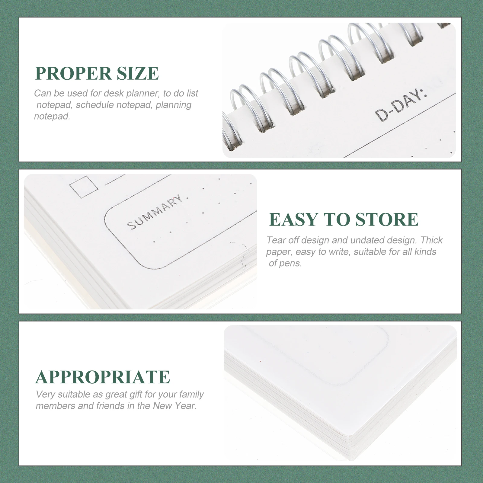 

Daily Time Management Planner Tear Thick Paper Notepad Desk Planner To Do List Memo Pad Student Agenda Study Supplies