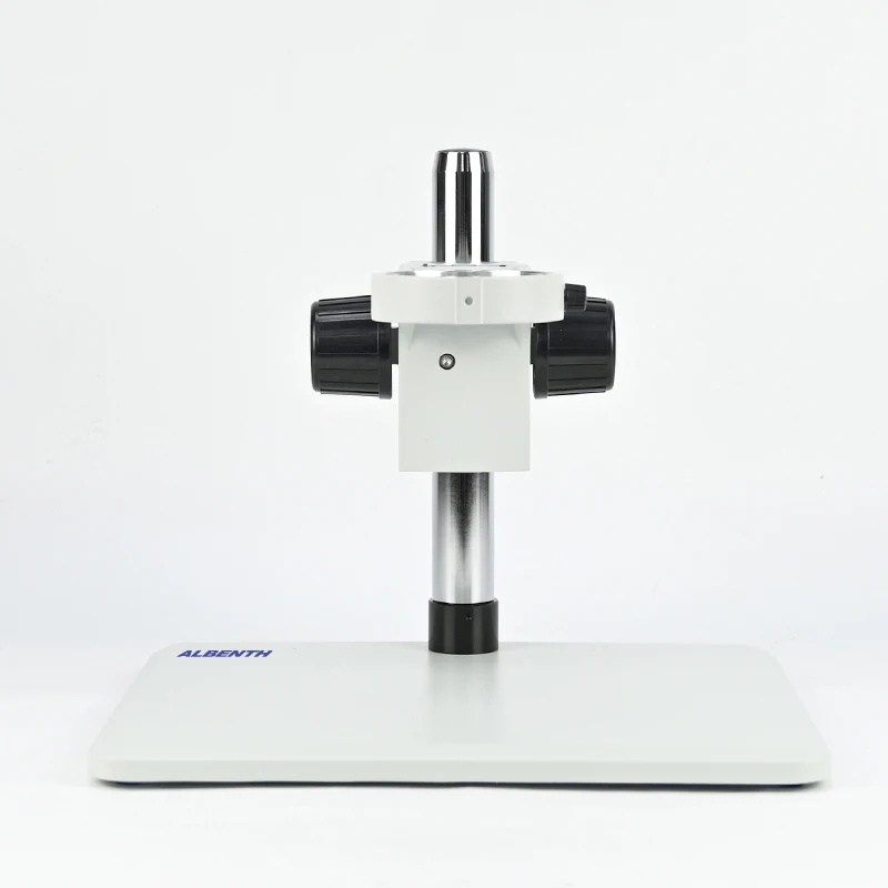 Albenth Microscope Stand 76mm Coarse Focus Track Stand With Large Base for Zoom Stereo Microscope Head