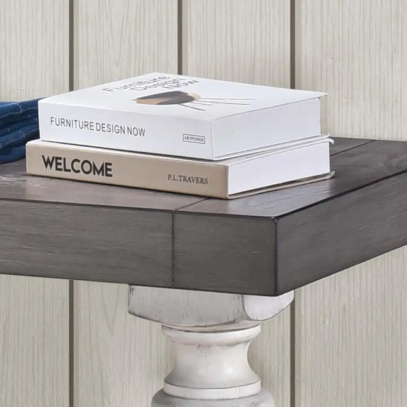 Gamba da tavolo con piedistallo da 30 pollici di altezza: design in fattoria e retrò per il soggiorno