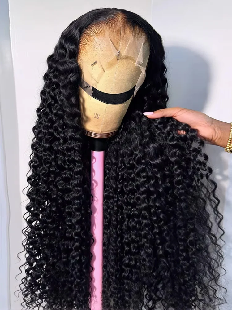 

Парик из натуральных волос 300% Jerry Curly Water Wave, HD 13x6, с глубокой волной, на кружевной основе, 13x4, 360-градусный кружевной фронтальный парик для женщин, 40-46 дюймов