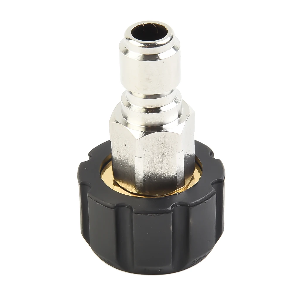 Pressure Washer M22 Adapter Kit Includes 14mm to 3/8 Inch and 1/4 Inch Quick Connectors Compatible with Most Accessories