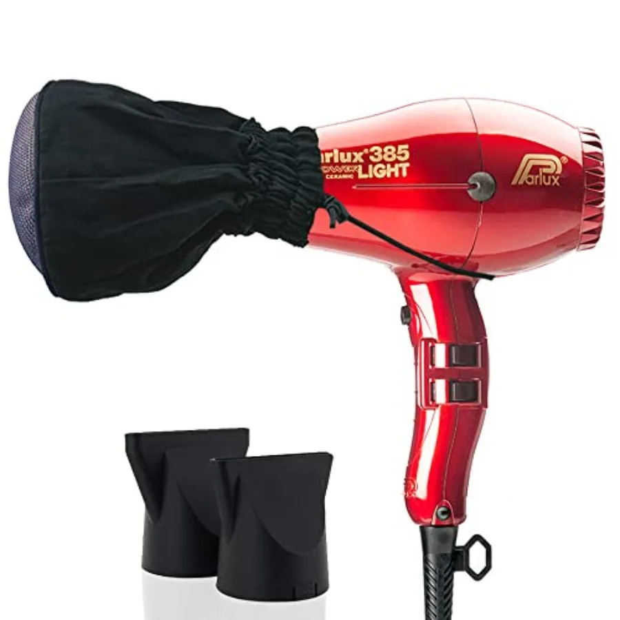 

385 Powerlight Ионный керамический красный фен + диффузор с металлической сеткой, легкий быстросохнущий фен с контролем вьющихся волос для