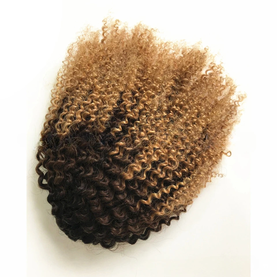 1B/4/27 1B/99j Afro Kinky Curly Drawstring Ponytail 3C 4A Remy Mongolian Kinky Curly Human Hair Pieces Clip In Drawstring