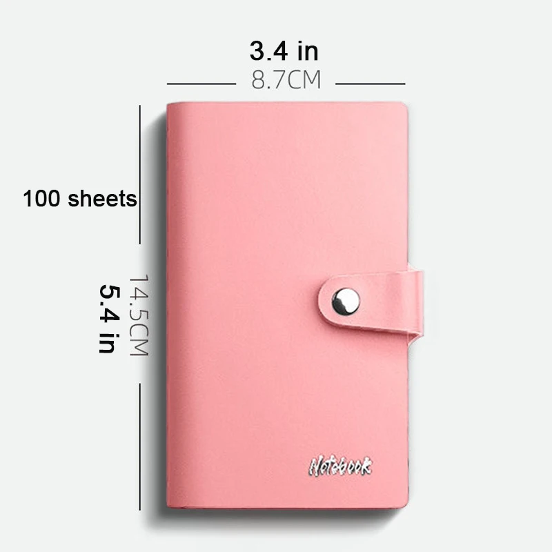 Portable A6 notebook soft leather simple notepad mini booklet pocket book