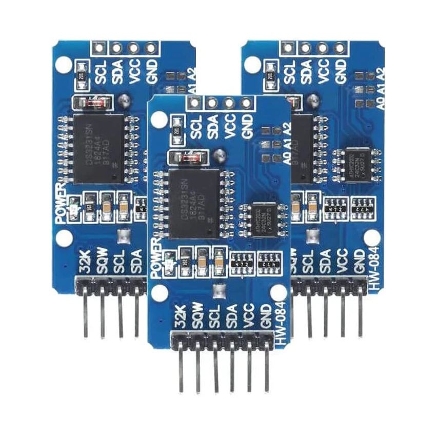 3PCS DS3231 AT24C32 IIC RTC Module Clock Timer Memory Module Beats Replace DS1307 I2C RTC Board for Arduino Raspberry Pi