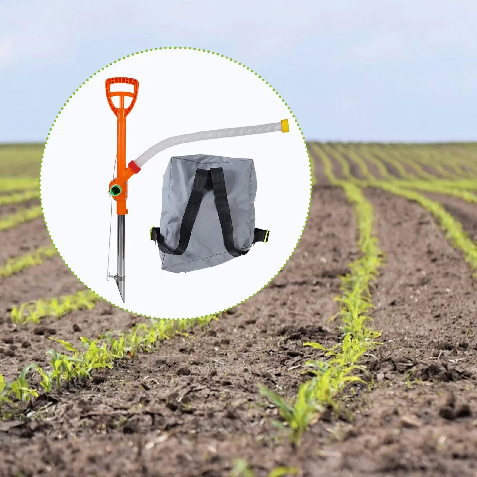 Manual Fertilizer Spreader Fertilizing Tool Backpack Convenient Adjustable Handheld Broadcast Spreader for Fruit Trees Farm